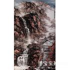 秋山溪水图 山水画 雷九泰作品 类别: 国画山水作品